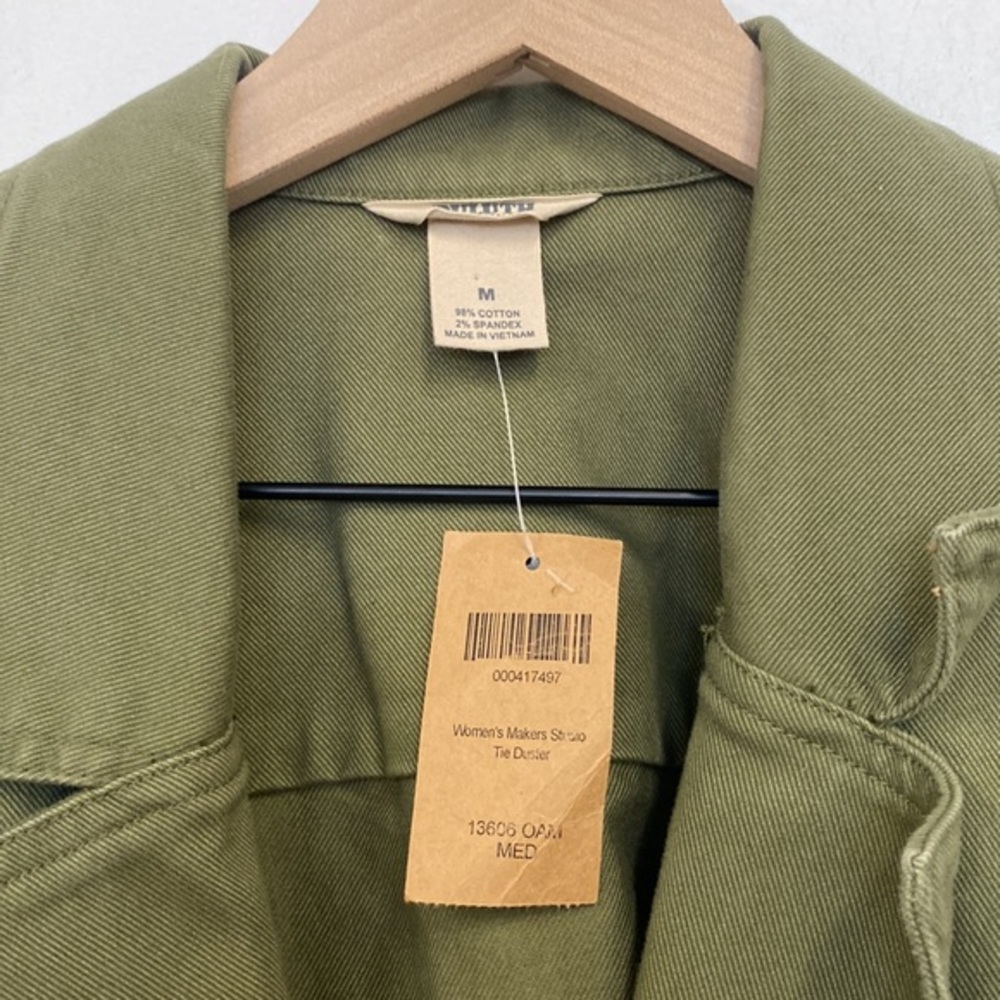 Duluth Trading Company Women's Makers Studio Tie Duster 000417500 oakmoss medium - Picture 3 of 10